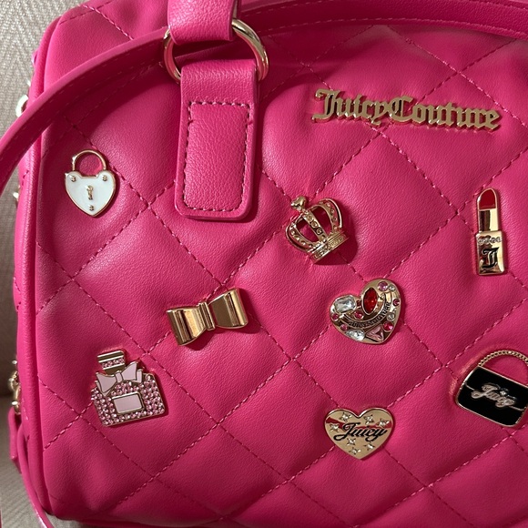 Juicy Couture Fuchsia Quilted Satchel - Picture 5 of 11